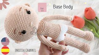 Princess Amigurumi Base Body Tutorial | Princess Series Part 1/2 Sub / GretaWings