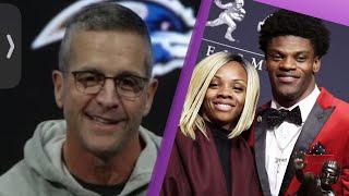 Ravens John Harbaugh Responds to Lamar Jackson Mom Cursing Out #Ravens Star QB