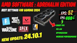 AMD Software Adrenalin Edition New update 24.10.1 Best Setting For Gaming 2024 | AMD 24.10.1 Update