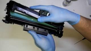 HOW TO REFILL HP 44A, CF244A TONER REFILL, RECARGA, ЗАПРАВКА