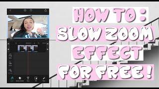 HOW TO: SLOW ZOOM EFFECT ON IPHONE FOR FREE! (KEN BURNS EFFECT/SLOWLY ZOOMING IN) IOS Devices