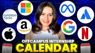 OFF-CAMPUS Internships Opportunity Calendar 2025