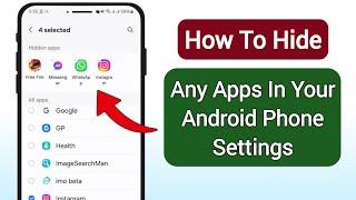 How to Hide Apps On Android phone In Settings Without Using Any App 2024