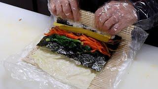 이것을 삶아 김밥을 말았더니 대박이 났습니다! 동네에서 제일 잘나가는 아이디어 김밥 Korean street food