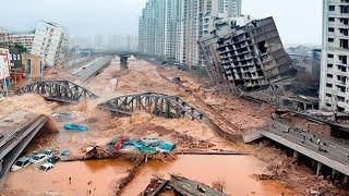 Dam Collapses in China! Flood Destroys City after City in Guangdong, People Trapped