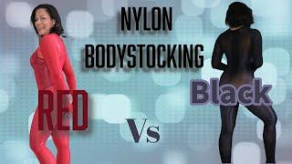 4K Try on Nylon Sheer Nylon Bodystocking