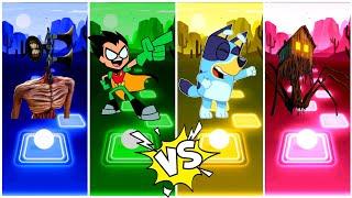 Siren Head  Teen Titans Go Bluey Spider House Head  Who is Best ?