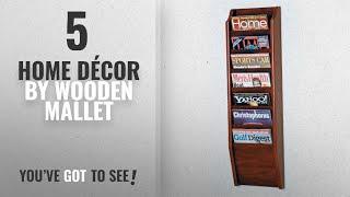 Top 10 Home Décor By Wooden Mallet [ Winter 2018 ]: Wooden Mallet 7-Pocket Cascade Magazine Rack,