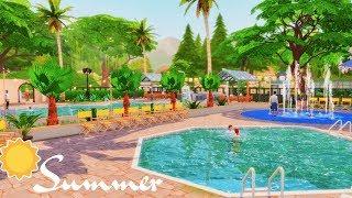 SUMMER TIME POOL! ️| The Sims 4: Speed Build (no cc)