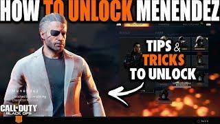 HOW TO UNLOCK MENENDEZ IN BLACK OPS 4 BLACKOUT | How to Unlock Zombie Characters in Call of Duty BO4