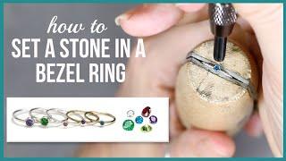 Setting a Stone in a Bezel Ring - Beaducation.com