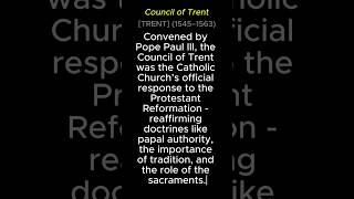 Council of Trent - Theology, one word at a time