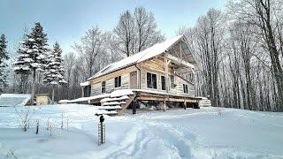 Blizzard Begins at The Off Grid Cabin