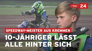 Motorrad-Champion mit 10: Moritz aus Kremmen ist Deutscher Speedway-Meister