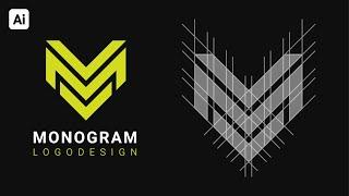 Create Monogram Logo in Illustrator | Logo Design Tutorial