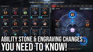 LOST ARK | Tier 4 Ability Stones & Engraving Changes YOU MUST KNOW as DPS & Support!