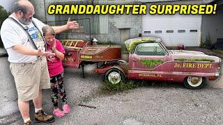Grandfather Cleans Fire Truck For Sick Granddaughter's Charity! | Best Reaction EVER