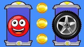 Новый КРАСНЫЙ ШАР #15. 38-39 УРОВНИ.  Мультик ИГРА New Red Ball 2