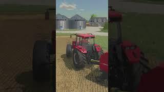 Bailing wheat with CASE IH #magnum #caseIH #tractor #bailing #wheat #stonevalley22 #fs22