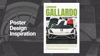 Poster Design : Lamborghini Gallardo in Photoshop