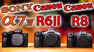 Sony a7 IV vs Canon R6 Mark II vs Canon R8: Which Camera SHOULD You Buy?