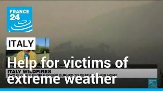 Italy announces measures to help those hit by extreme weather • FRANCE 24 English
