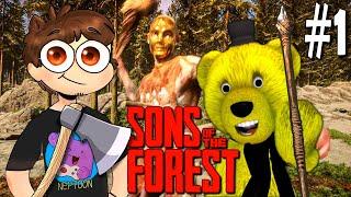 НЕПТУН И ФНАФ ПЛЕЙ СНОВА ВЫЖИВАЮТ В ЛЕСАХ  Sons Of The Forest ► Прохождение #1