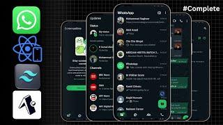  Build Whatapp App in Expo React Native with Chatgpt & Tailwindcss | React Native Projects