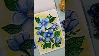 Floral art easy #watercolor #easy #trending
