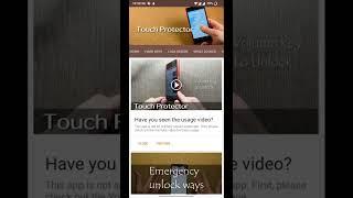 how to use touch protector app | 2022 | Apps and Software #shorts