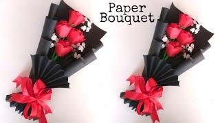 Flower Bouquet Making With Paper | Flower Bouquet Wrapping | DIY | Paper Craft