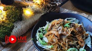 Easy mushrooms and chicken fried rice noodles #mushroom #mushroomrecipe #friednoodle