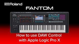 Roland FANTOM - How to use DAW Control with Apple Logic Pro X