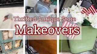 THRIFTING ANTIQUE STORE TO DIY AND SELL | TRASH TO TREASURE |  FARMHOUSE COTTAGE  CORE HOME DECOR
