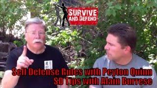 Self Defense Rules with Peyton Quinn - SD Tips with Alain Burrese
