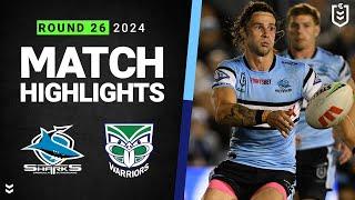 NRL 2024 | Sharks v Warriors | Match Highlights