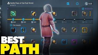 BEST PATH TO COMPLETE THE FRAIL WORLD BATTLE PASS in Frostborn