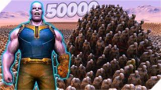 50 000 ЗОМБИ против ТАНОСА И СУПЕРГЕРОЕВ - Игра Ultimate Epic Battle Simulator