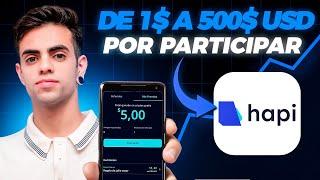 Gana de $1 a $500 USDT de MANERA GRATIS CON HAPI || Promocion de referidos ILIMITADA || GRATIS 2025