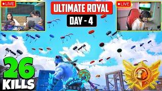 THREE BIG LIVE STREAMER IN SAME ULTIMATE ROYAL LOBBY IN BGMI  RANK PUSH - BGMI NEW UPDATE GAMEPLAY