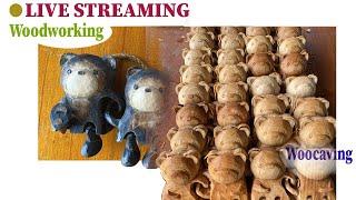 Finishing / Refinement of Wooden Bear Pairs