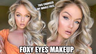 I TRIED THE FOX EYE MAKEUP TREND | GET READY WITH ME