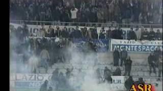 hooligans болельщики  Roma против болельщиков Lazio.AVI