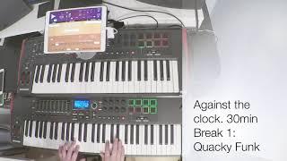 Novation impulse - quick jam - against the clock