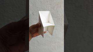 DIY Paper Chair  #craft #papercraft #youtuber #poornimart