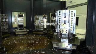 OKK HM500S Multi Pallet Horizontal Machining Center, Fanuc 310is-MB control, 2009