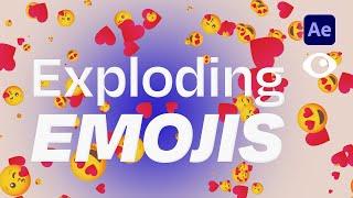 Create Exploding Emojis with Trapcode Particular | After Effects Tutorial