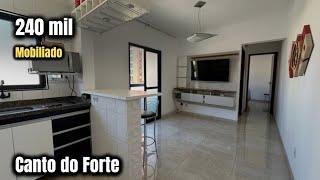 Apartamento mobiliado 1 dormitório à Venda no Canto do Forte, Praia Grande - SP