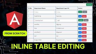 Inline Table Editing Angular 18 | Angular Crud with API