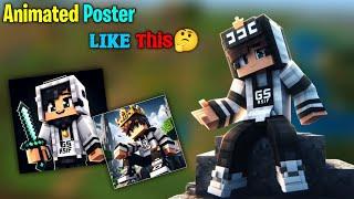 HOW TO MAKE MINECRAFT ANIMATED POSTER LIKE THIS ||